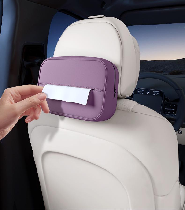 Zhiji R7 Car Tissue Box: New Model Seat Back & Armrest Hanging Holder
