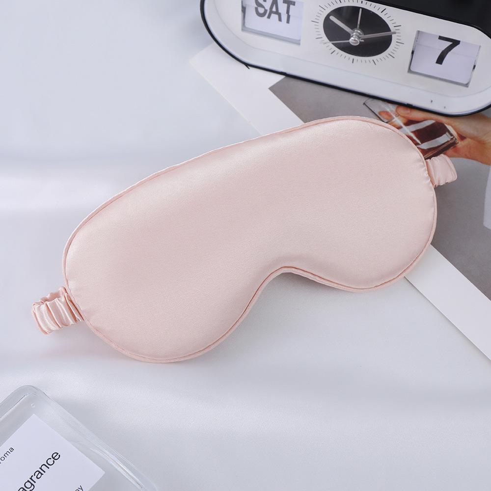 Double-Sided Mulberry Silk Eye Mask with Custom Logo - Light Blocking, Ideal for Travel