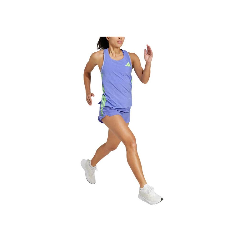 Adidas Adizero Running Tank Top Soft Comfortable Breathable Sports Vest Women tops Blue IT4561