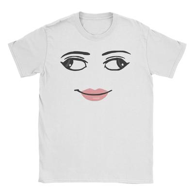 Rolig T-shirt med ansikte av robotflicka Meme för Män Kvinnor Bomull Coola T-shirts Rund Hals T-shirts Kortärmade Toppar Gåva