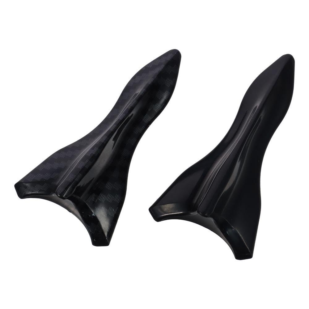 10 Pcs Air Vortex Generator Set, 2 Color Carbon Fiber and Black Shark Fin