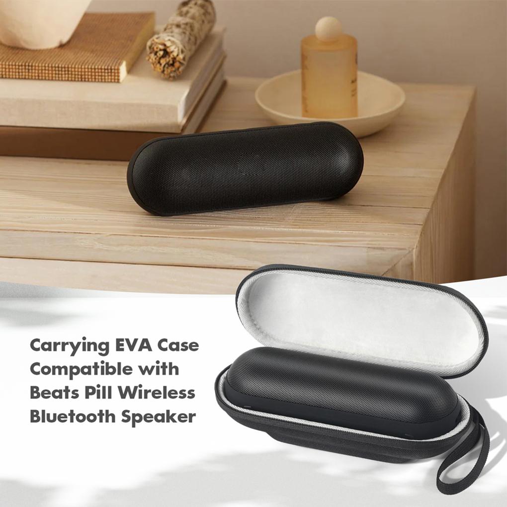 Suitable for Apple Beats Pill 2025 Wireless Bluetooth Speakers Storage Carrying EVA Case Functional Speaker Holder Pocket