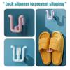 1/3 Pcs Bathroom Slipper Shelf Self-adhesive No Punching Wall Mounted One Piece Shoe Rack Space Saving Shelf Bathroom Hanging