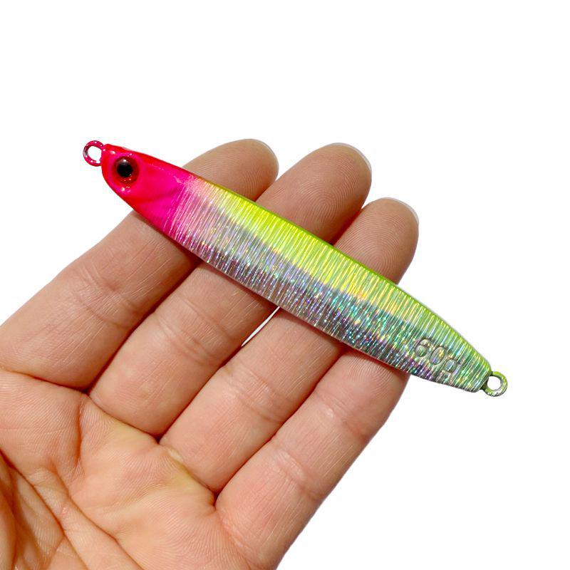 Slow Jigging Double Hook Hard Bait Iron Plate Lure for Freshwater and Saltwater Fishing