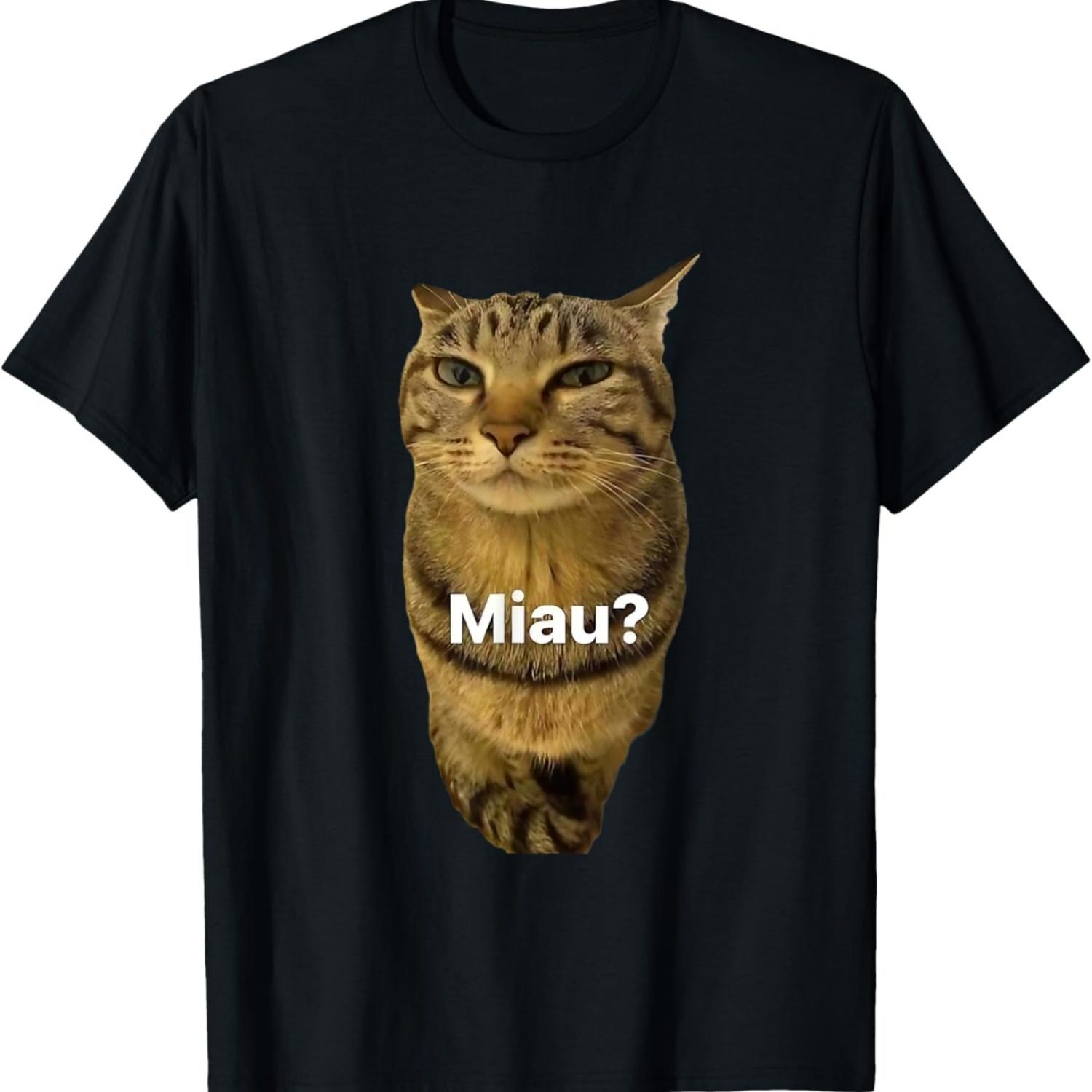 Funny silly cat meme T-Shirt for Men Women Kids(1) S