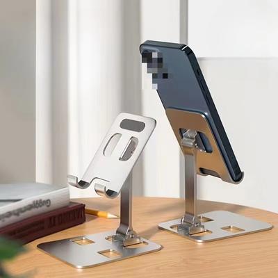 Universal Aluminum Alloy Portable Tablet Holder Mount For Adjustable Flexible Folding Lazy Desktop Live Mobile Phone Stand