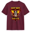 Danhausen Sehr Nett Sehr Böse T-Shirt Sommer Baumwoll-T-Shirts Für Herren Neuheit Freizeit-T-Shirt Kurzarm Klassisches Oberteil T-Shirts