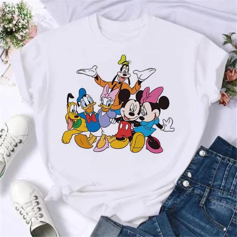 Family Vacation T Shirt Kawaii Donald Duck Print Fashion Clothes Casual Women Tshirt Camiseta Mujer