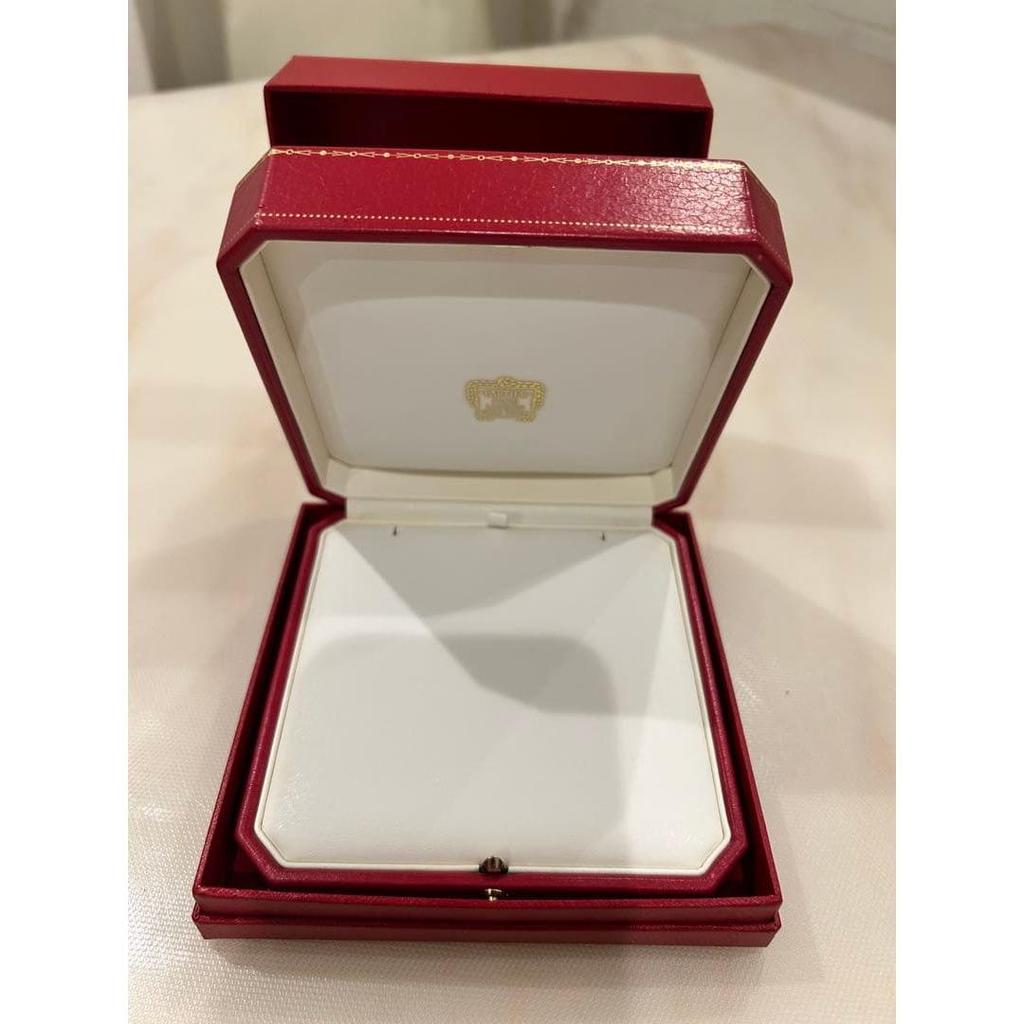 Used Cartier red leather jewelry box