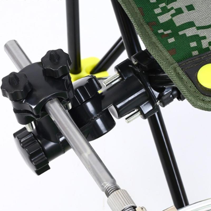 Umbrella Mount Clip 360Degree Rotate Fishing Chair Clamps Adjustable Fishing Chair Clamps Bracket Easily To Install