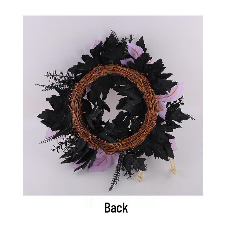 Halloween Skull Wreath: Hong Kong Love Door Ornament & Porch Decoration