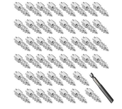 100PCS 12mm Tires Studs Screw Spikes Winter Tire Snow Chains Spikes For Truck SUV Motorcycle