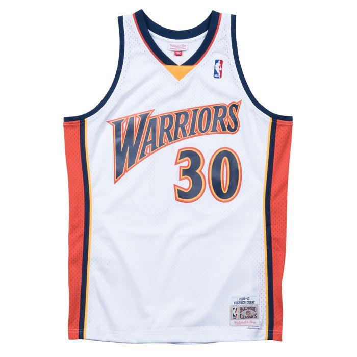 Maillot de basket-ball - MITCHELL & NESS - Gs Warriors-Ste SMJYGS18169 - Blanc - Manches courtes - Mixte