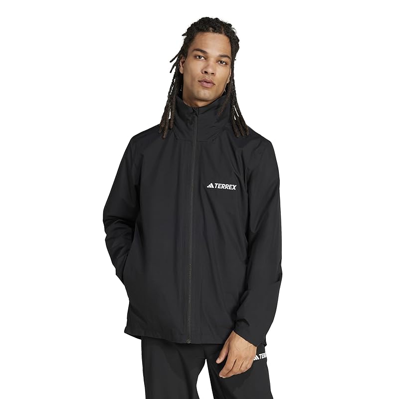 

[Adidas] hard shell MT essentials 2L R jacket men s black (JM8692) J/2XL