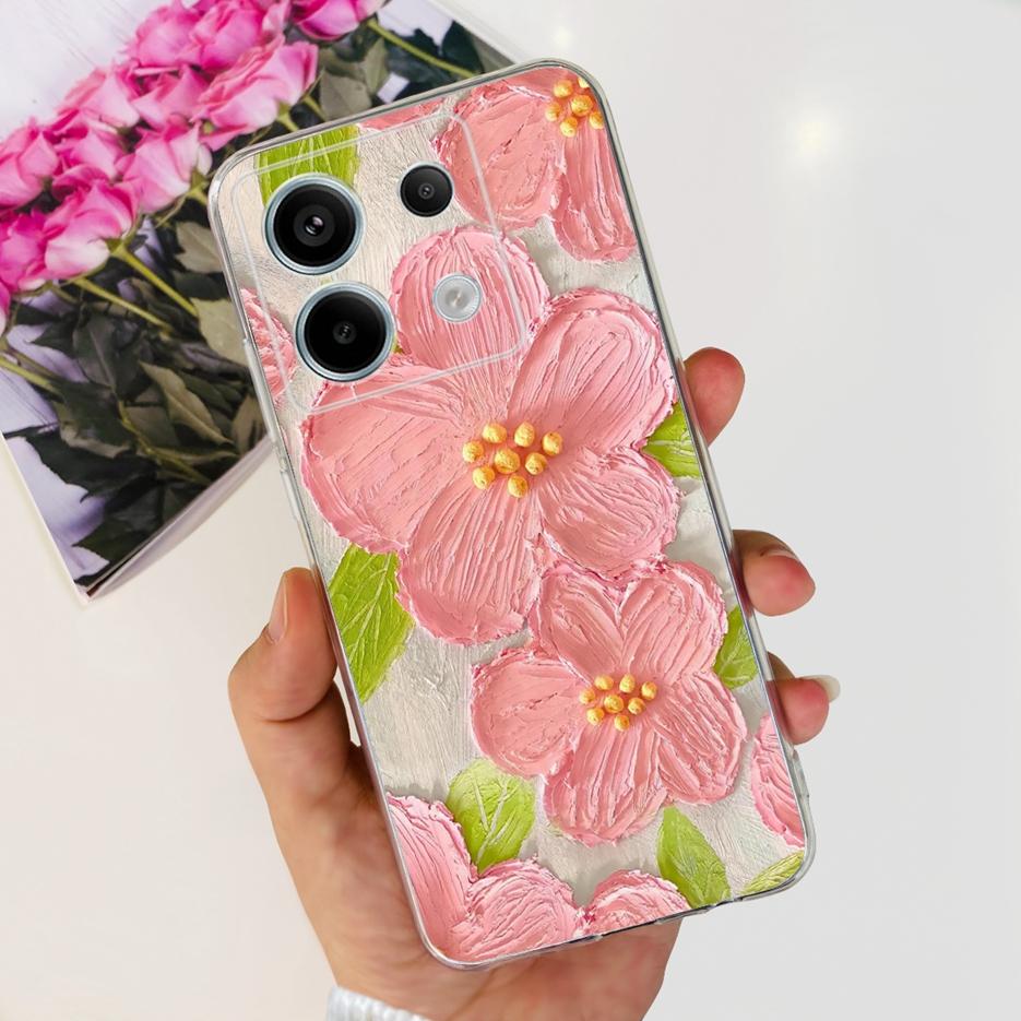 For Xiaomi Poco X6 5G Case PocoX6 Pro New Fashion Painted Cover Clear Silicone Phone Case For Xiaomi Poco X6 Pro X6Pro 5G Bumper