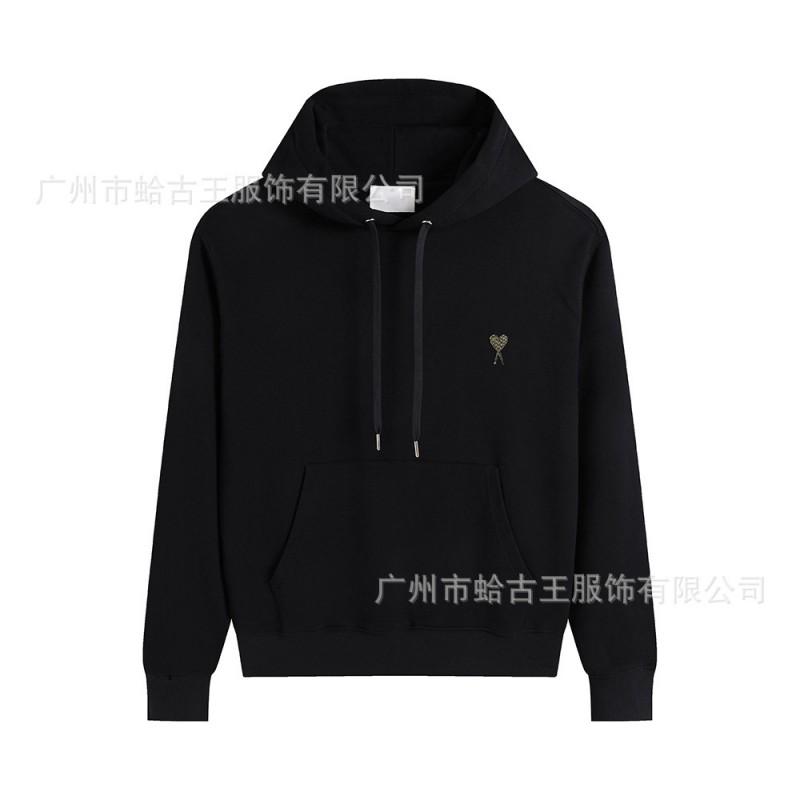 Unisex Hooded Sweatshirt Winter Cotton Oversized Streetwear With Heart Snake Print