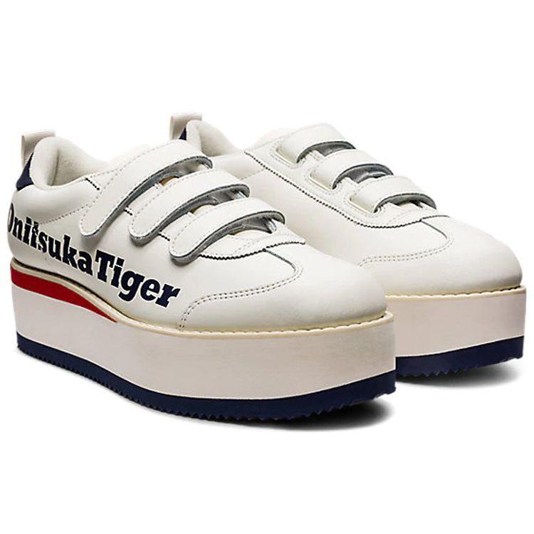ONITSUKA TIGER Womens Off White Delegation Leather Low Top Skate Shoes 1182A207-112