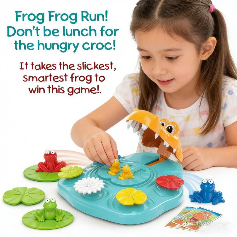 Hungry Croc Chomp Interactive Family Game With Plastic Materials For Kids Cognitive And Motor Skills Development