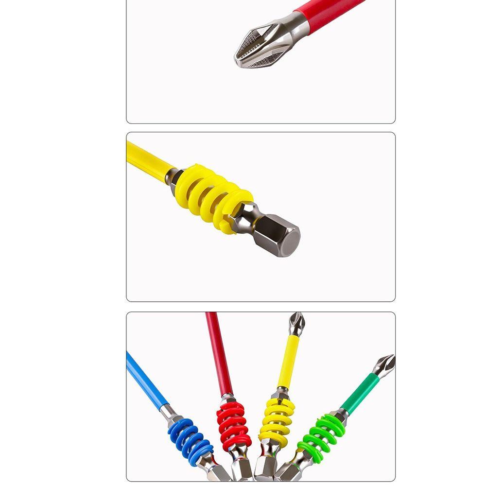 Magnetic Spring Screwdriver Bit With Spring Impact Batch Head  For Household Technician Work