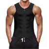 Neopren-Schwitzweste zum Abnehmen, Body Shaper für Herren, formende Weste, Fitness, Fatburner, Shaper, Tank-Top, Trainingsshirt, Muskelshirt, Reißverschluss-Anzug für Herren