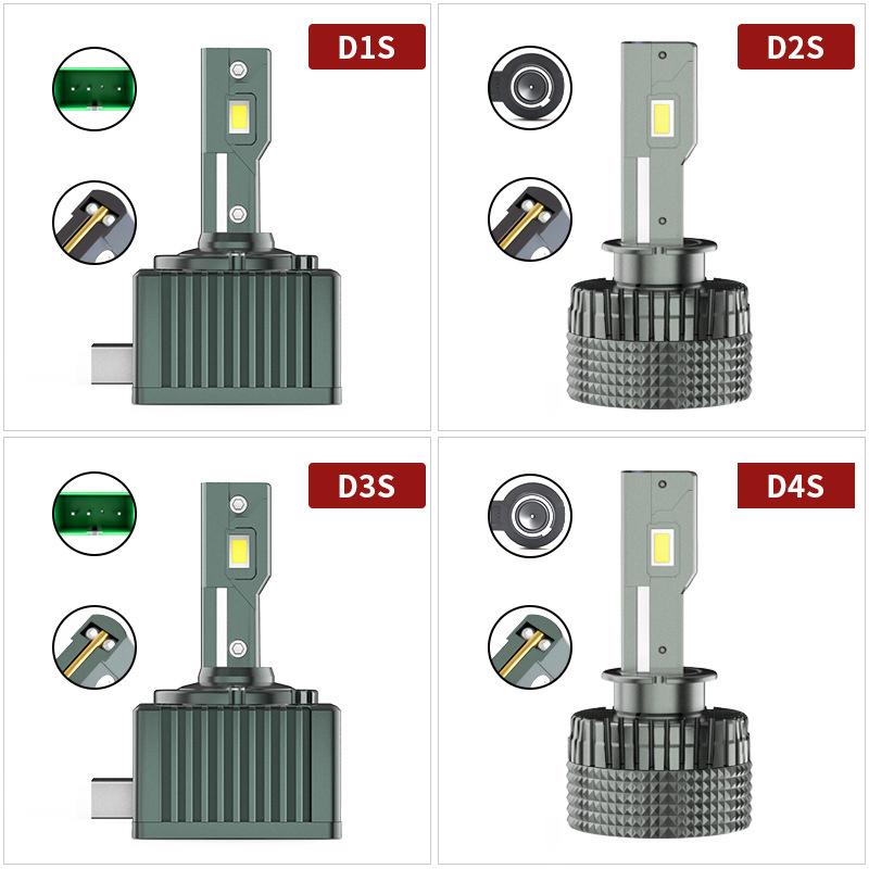 12000Lm D3S D1S Car Led Headlights Bulbs D2S D4S D8S Vehicles Head Light Auto Lamp 6000K Headlamp Diy Replacement