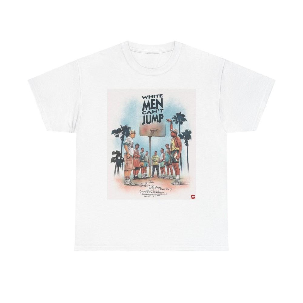 White Men Can t Jump Graphic T Shirt NEW Cotton Tee Gift  Unisex T-Shirt XXL