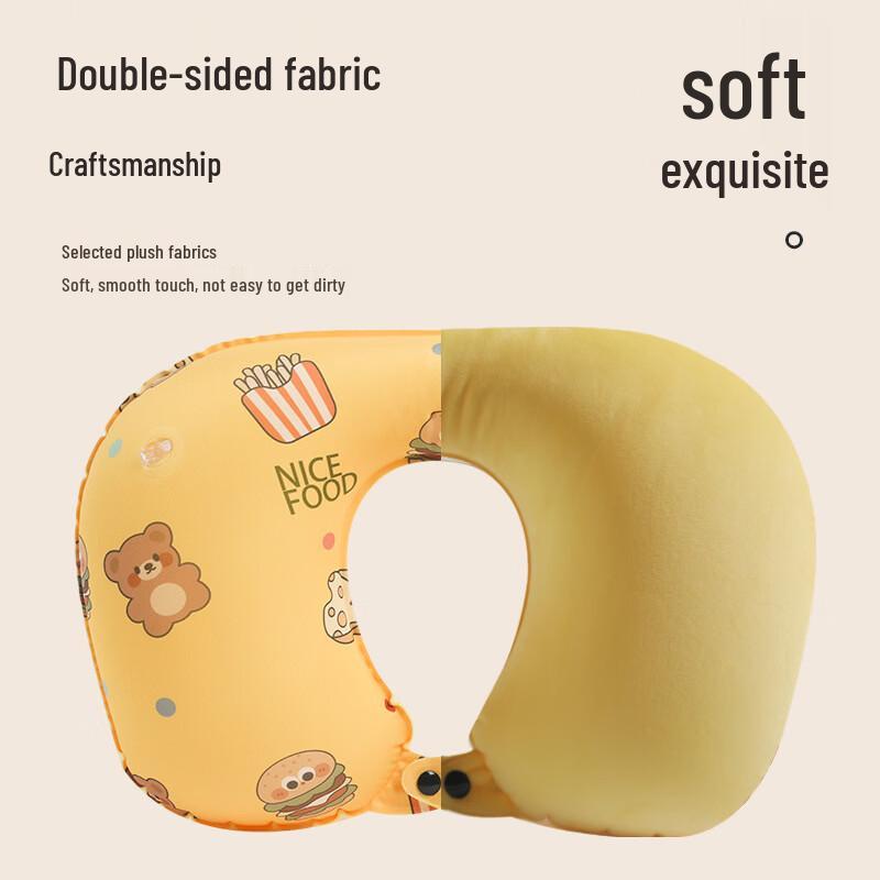 Oreiller de voyage gonflable portable en forme de U DAXTE