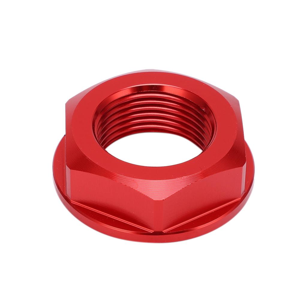 Motorcycle Rear Wheel Axle Nut M22x1.5 Aluminum Replacement for Kawasaki KX125 2003‑2008Red