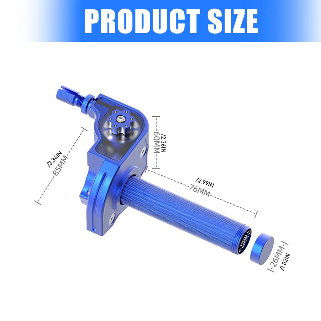 Universal Visual Throttle Grip for Motorcycles with Visual Monitoring Ensuring Precise Acceleration Control