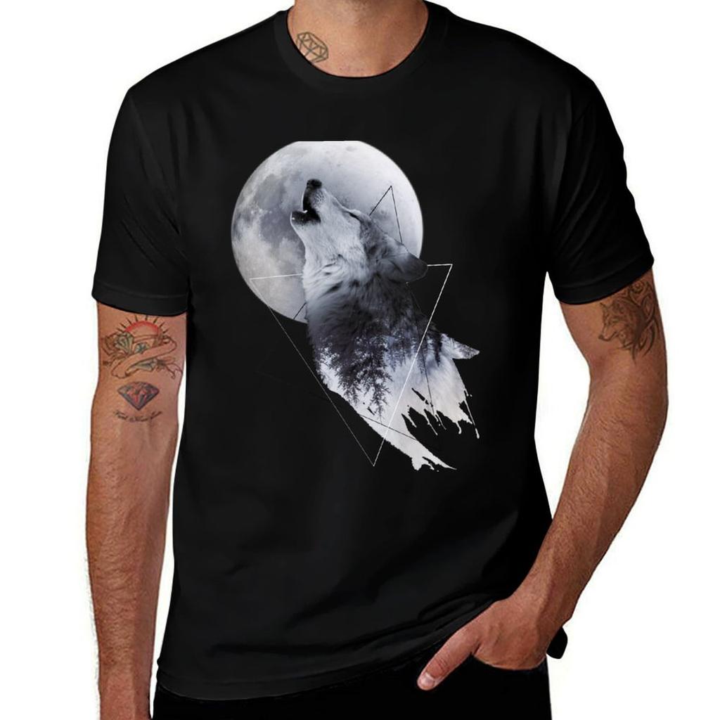 Howl with the Wolf T-Shirt Water Resistant Casual T-Shirt