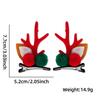 Christmas Hair Stylish Accessories With Cute Plush Antlers And Festive Decorations Women For