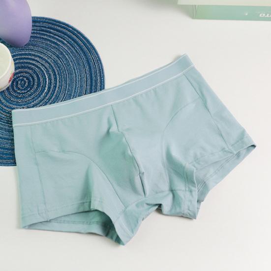 Pánské boxerské spodní prádlo Elastické Středně vyvýšené U-konvexní Jednobarevné Kalhotky Prodyšné Hladké linie Šortky Kalhotky Denní nošení