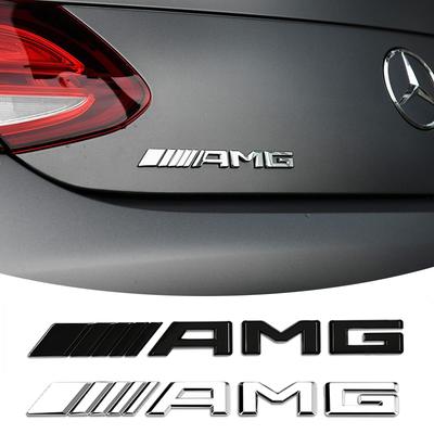 3D ABS Chrome Emblem Letters Logo Car Trunk Badge Sticke For Mercedes Benz AMG W204 W205 W212 W213 X253 W163 W166 W167 W246 W222