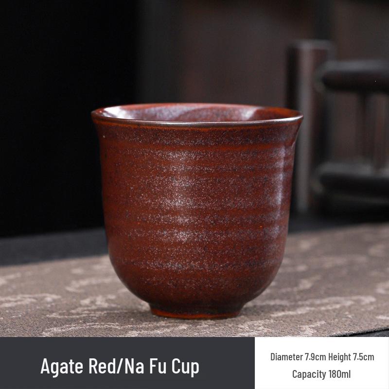 Hearthside Ceramic Japanese Tea Tasting Cup - Retro Coarse Pottery Gongfu Style