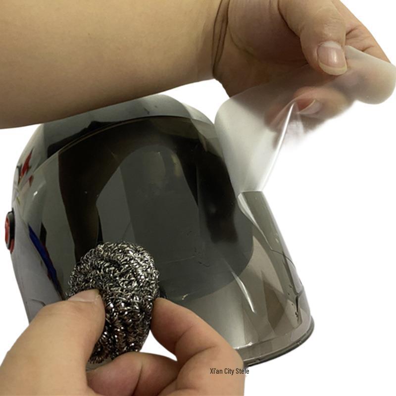 Regen- und Kratzfestes Motorradhelm-Folienaufkleber - HD-Windschutzscheibenschutz für Elektromotorräder