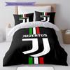 Juventus Football Club Pattern Bedding,Quilt Set Quilt Cover Pillowcase Home Birthday Gift(1 * Duvet Cover + 2 * Pillowcase, Without Core)