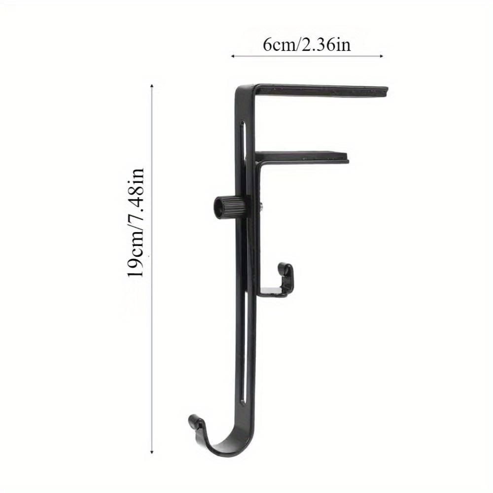 2Pcs/4Pcs Mantel Decorations Hook Up Stocking Hooks for Fireplace Christmas Stockings Holder Xmas Decorate Black Holders Mantle Hanger