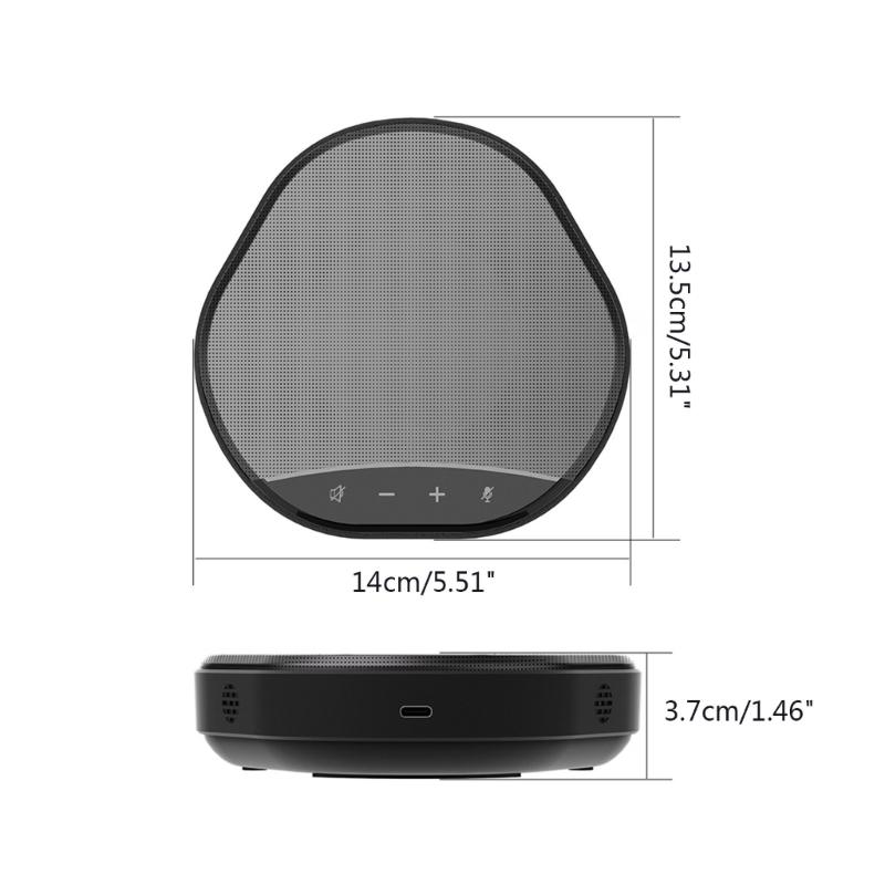 Speakerphone Conference Room TypeC Omnidirectional Microphone and Speaker Home Office 360° Voice Pickup Noise Reduction