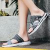2025 new summer men's cool slippers two wear breathable trend fashion versatile soft sole casual hollow beach shoes