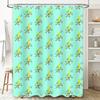 Shower Curtain Botanical Floral Pattern Waterproof Bathroom Decor Vintage Farmhouse Rustic Nature Scenic Backdrop Home Textile