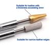 25mm DIY Piele Cap Dublu Dublu Margine Ulei Lipire Vopsea Aplicator Stick Instrument Rola Vopsea Rapidă Instrumente Piele