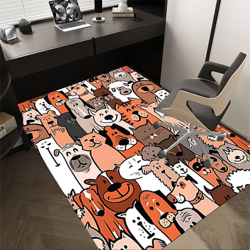 

1PC Dogs Cats Extra Large Non-Slip Floor carpet, Office, family, bedroom, Studio - Large Area Rug Indoor Rugs, Vibrant Colors-A238 60cm by 90cm