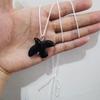 White Peace Dove Pendant Necklace for Women Vintage Metal Geometric Round Ear Hoop Jewelry Girls Gift