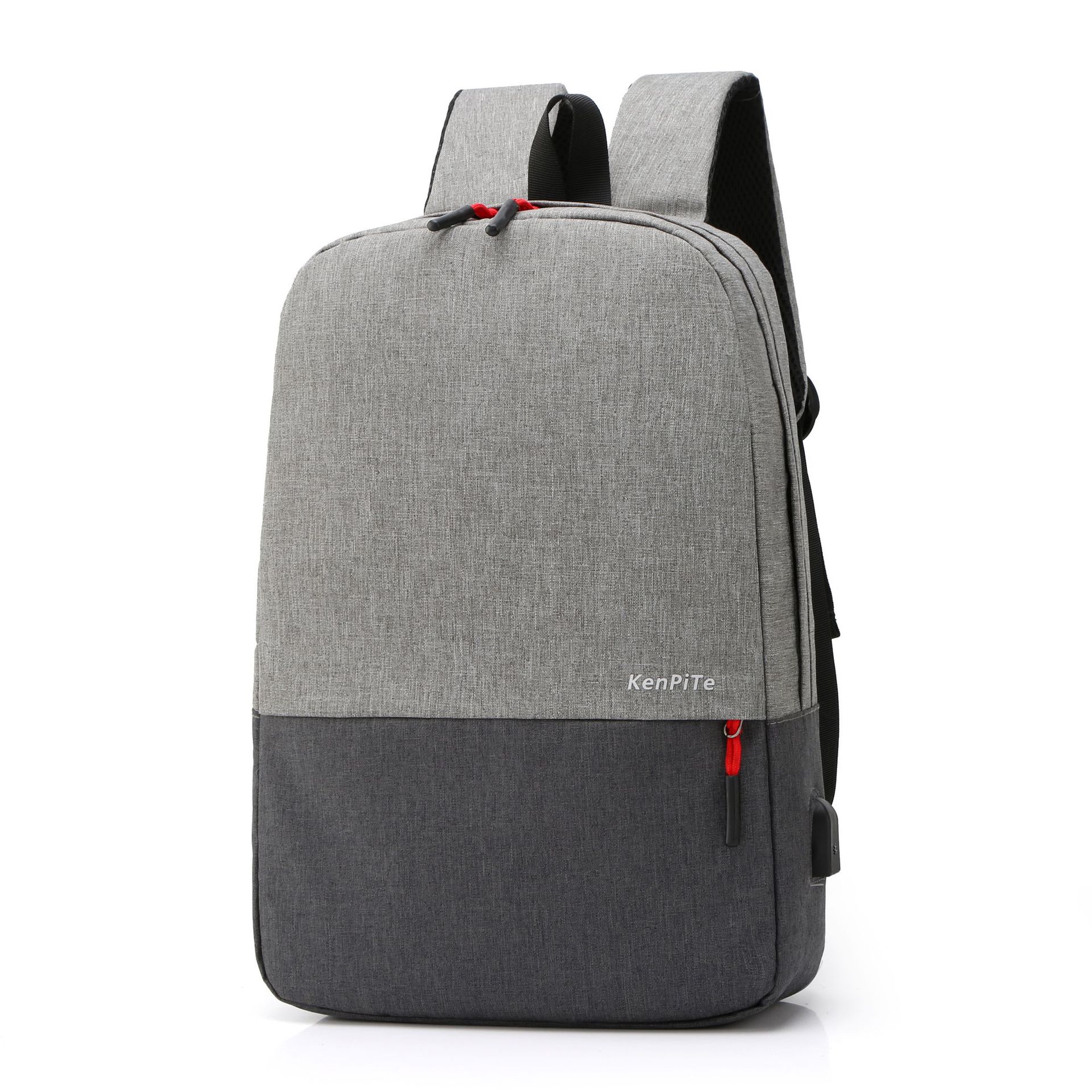 TS JYL laptop bag,Korean Travel Backpack Men Simple Outdoor Laptop Bag OneSize серый