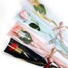 50Pcs Single Rose Sleeves Flower Wrapping Bag Bouquet Packaging Bags Clear Cellophane Floral Wrappers For Valentine'S Day