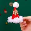 Zinc Zinc Alloy Bow Korean Style Headwear Christmas Hat Hairpin Christmas Hair Clip Kids Hair Accessories
