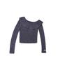 INSTANTFUNK Frill Off-Shoulder Knit - Blue