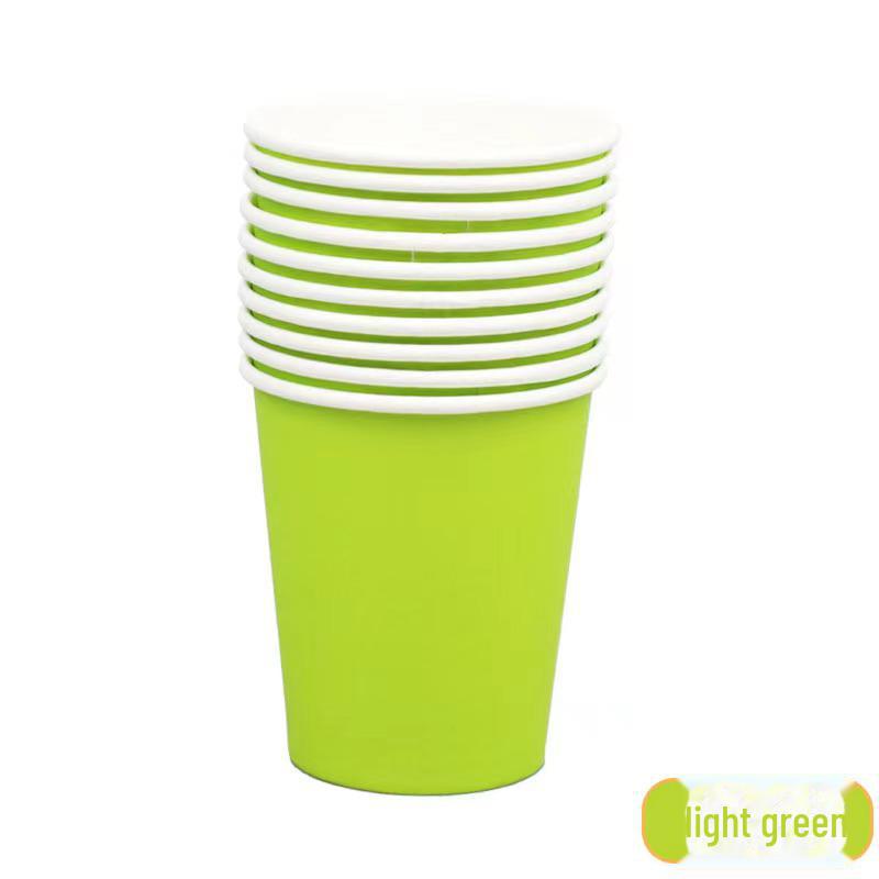 Pahare de Hârtie Colorate în Dungi pentru Decor de Petrecere și Celebrații