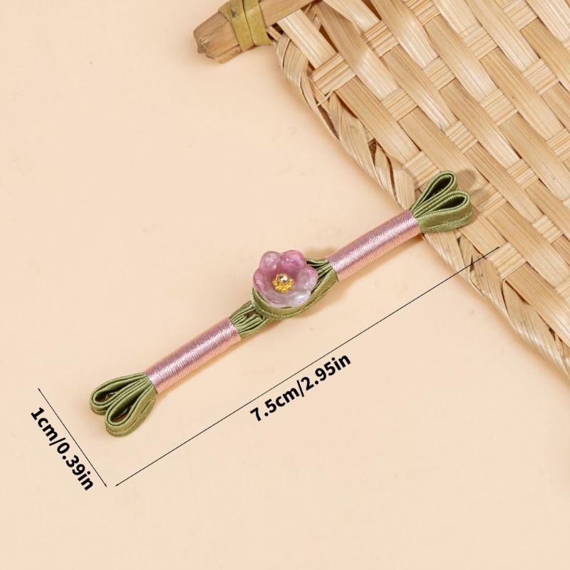 5Pcs Traditional Cheongsam Knot Button Flower Chinese Closures Buttons Sewing Fasteners for Clothing Decoration