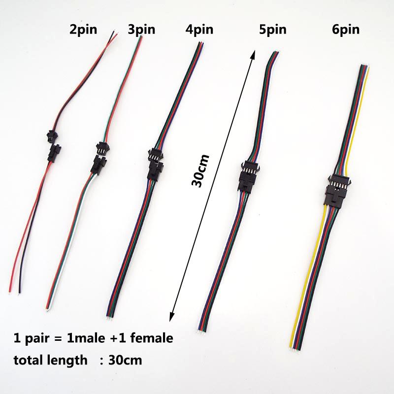 2P 3P 4P 5P 6P Sm Jst Mascul la Femeie Conector Cablu de alimentare Cablu de alimentare